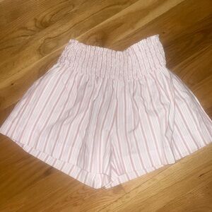 Pink Striped Women's Shorts